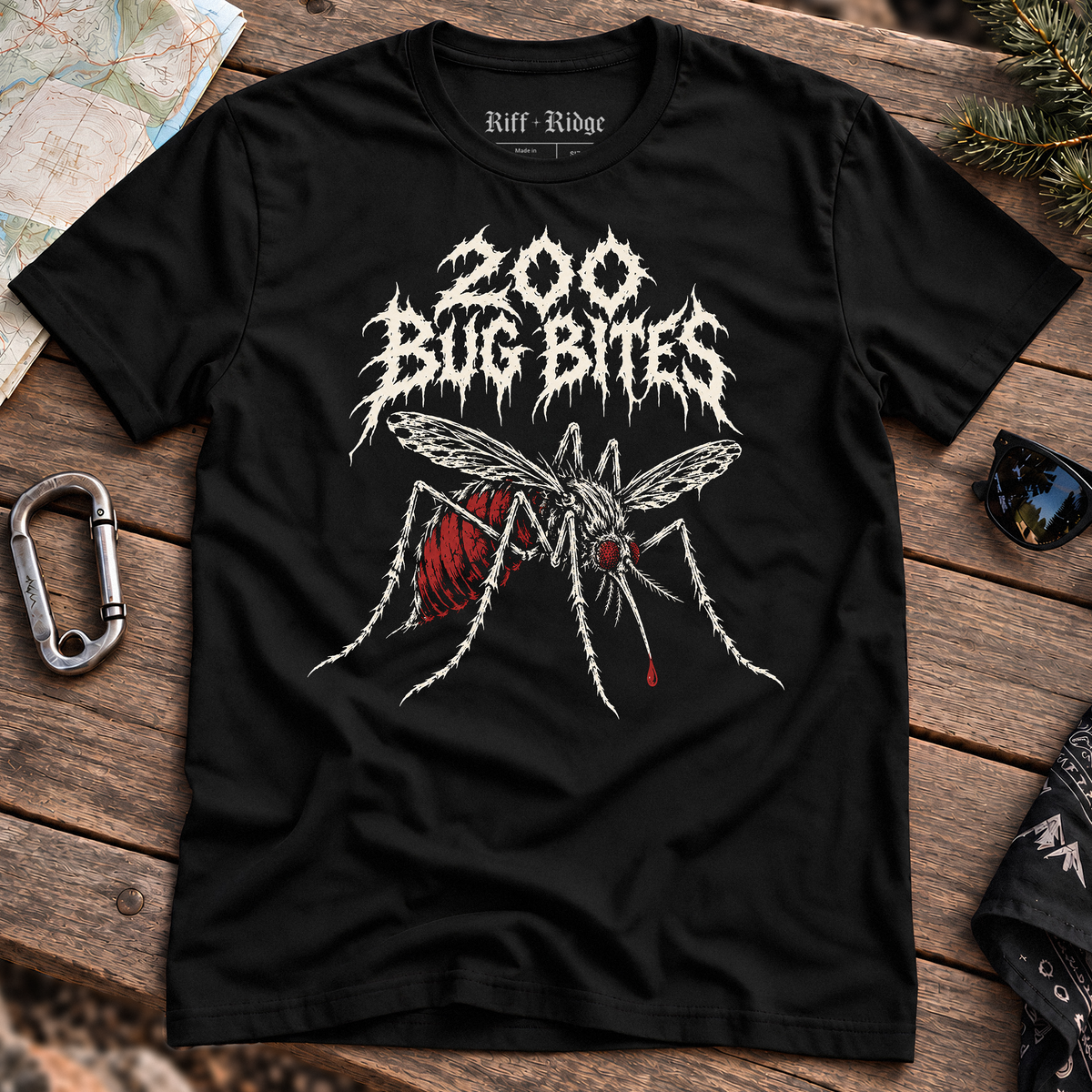 Bugs Bite Tee, product mockup