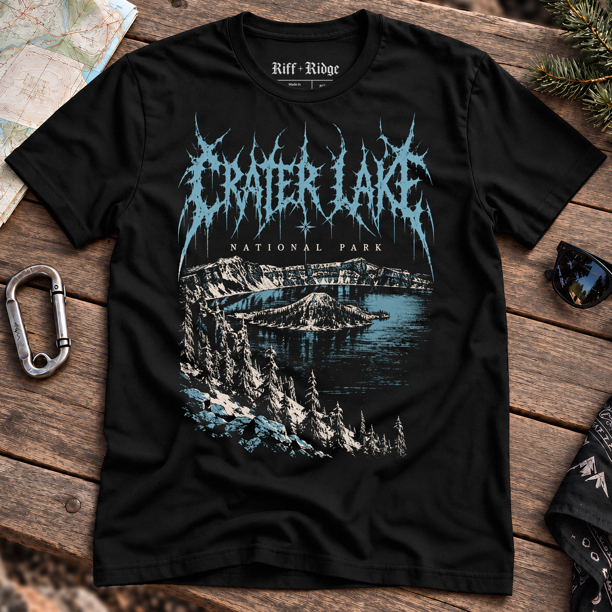 The Crater Lake Black Ice Tee