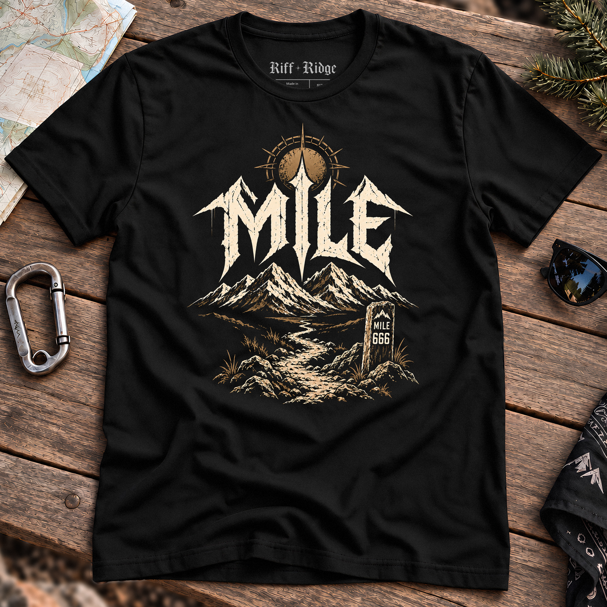 Mile 666 Tee, product mockup