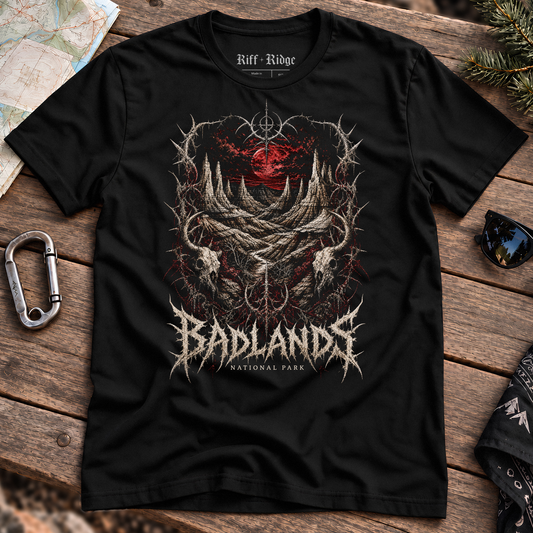 Badlands Blood Moon Tee, product mockup