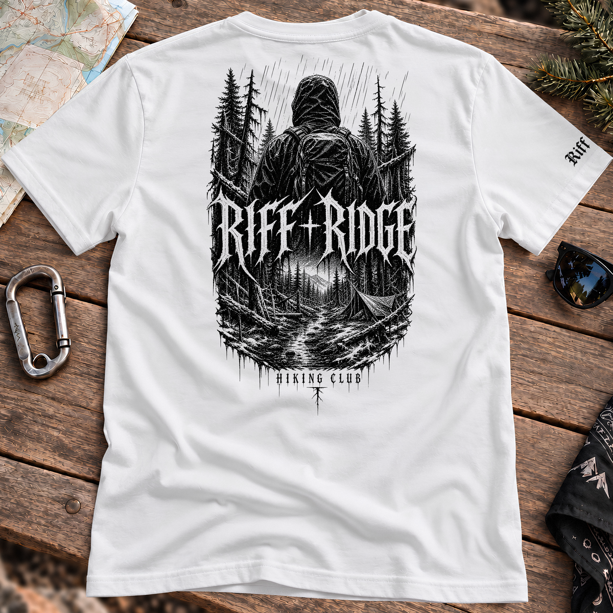 Black Rain Tee, back view