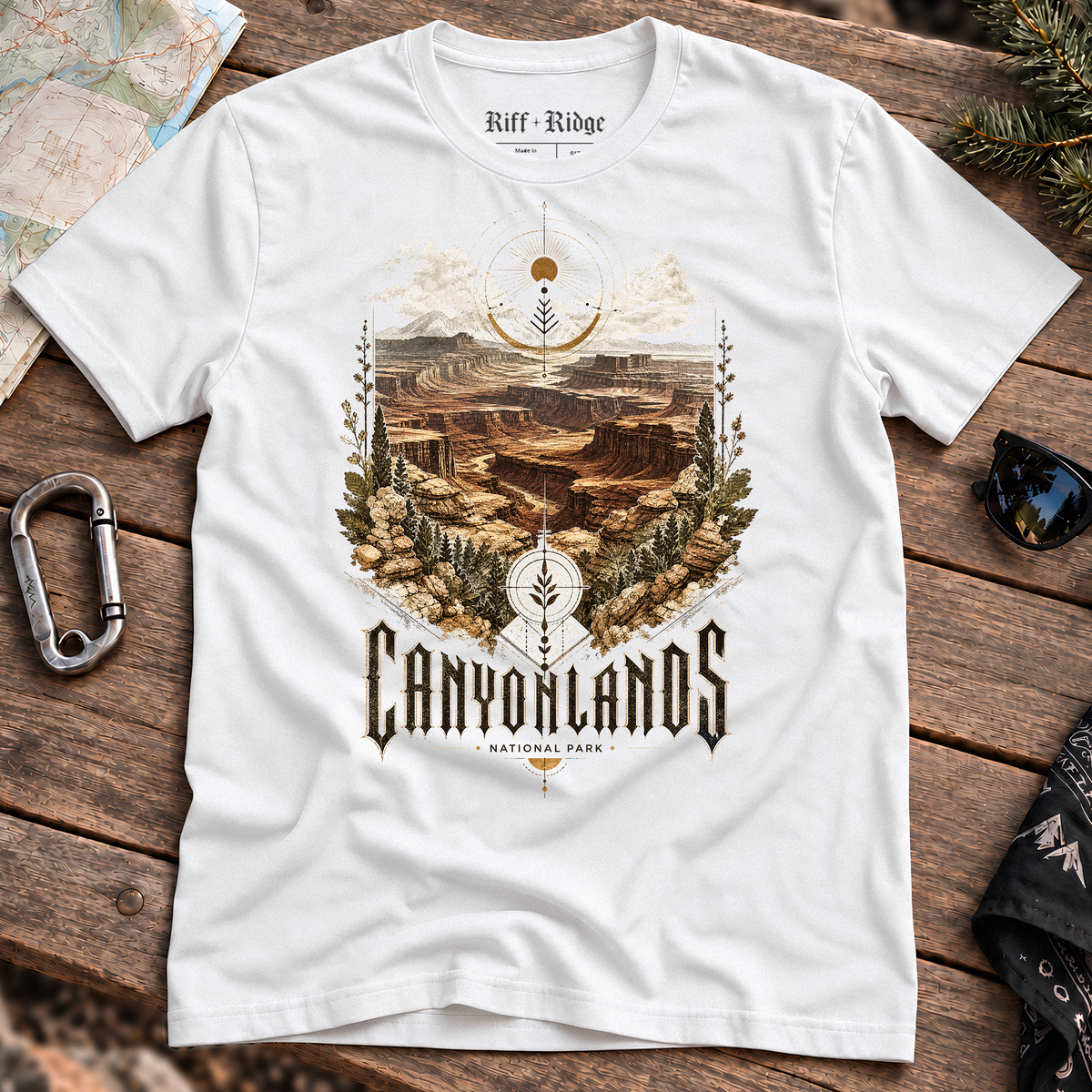 Canyonlands Desert Hymn Tee, product mockup
