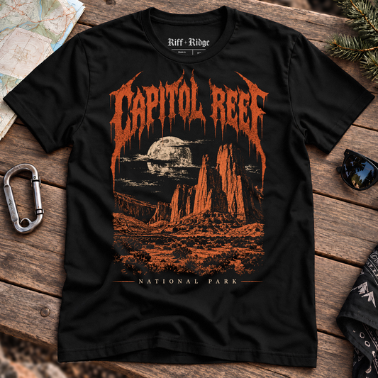 The Capitol Reef Black Sun Tee