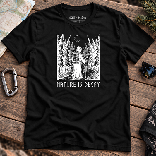 Nature Is Decay Tee, product mockup