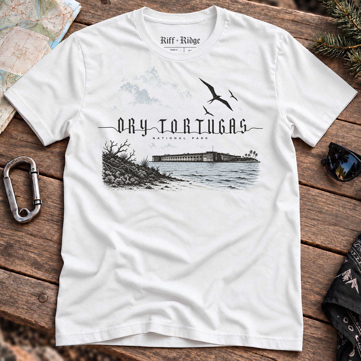 Dry Tortugas Pale Tide Tee, product mockup