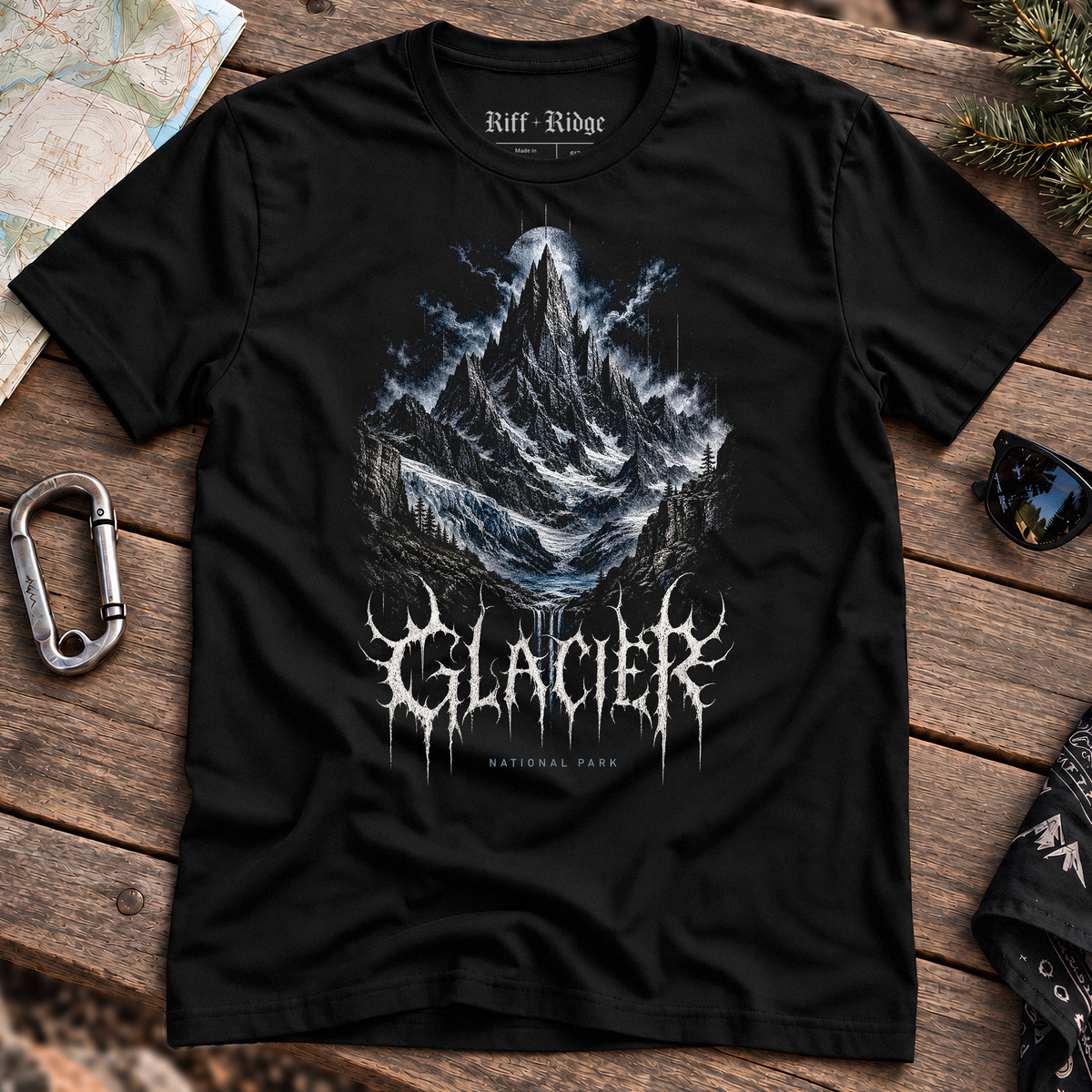 Glacier Frostspire Tee, product mockup