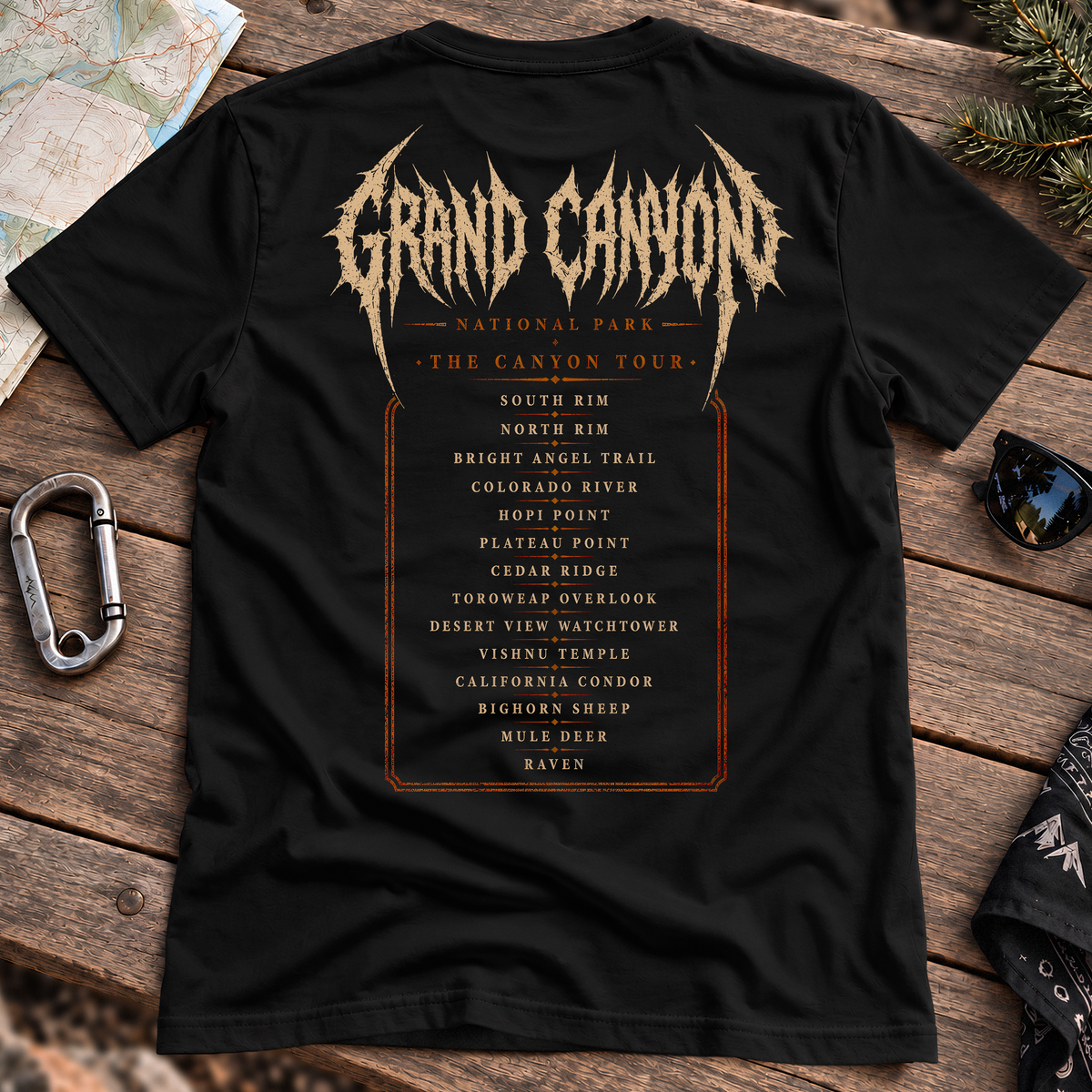 Grand Canyon World Tour Tee, back view