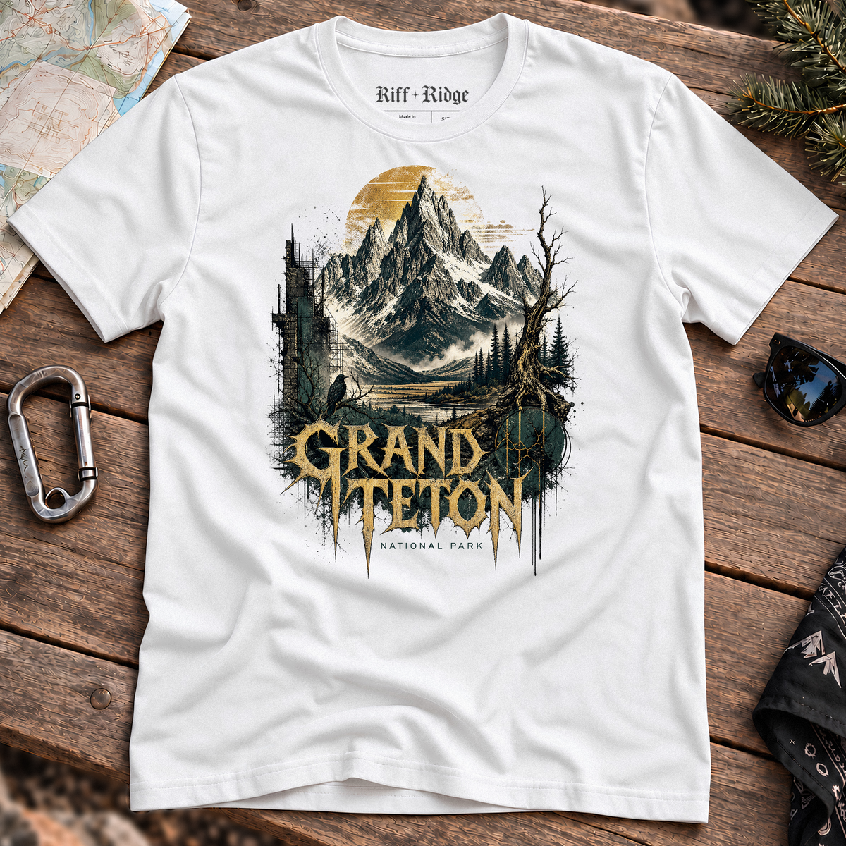 Grand Teton Ravenwatch Tee, product mockup