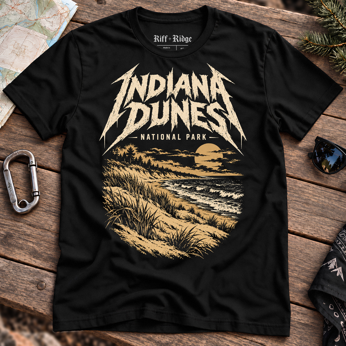 The Indiana Dunes Pale Mist Tee