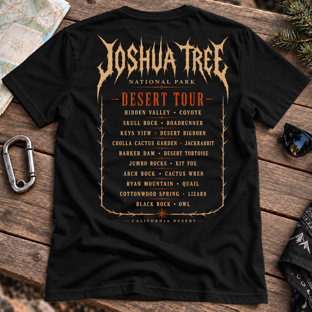 Joshua Tree World Tour Tee, back view