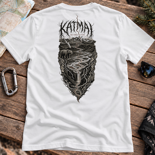 Katmai River of Ash Tee, back view