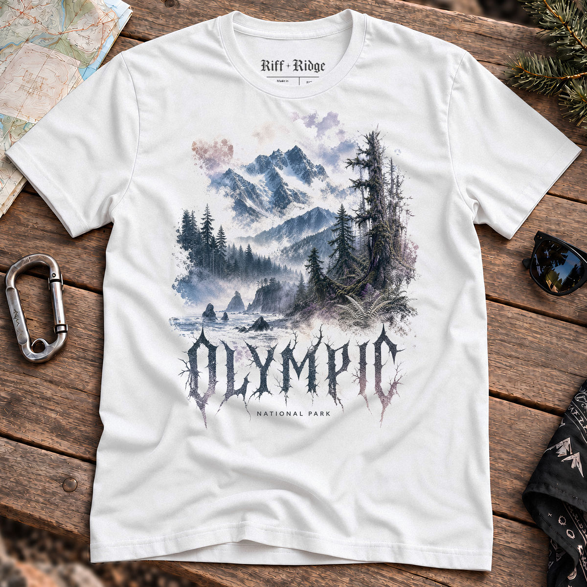 Olympic Moonshore Tee, product mockup