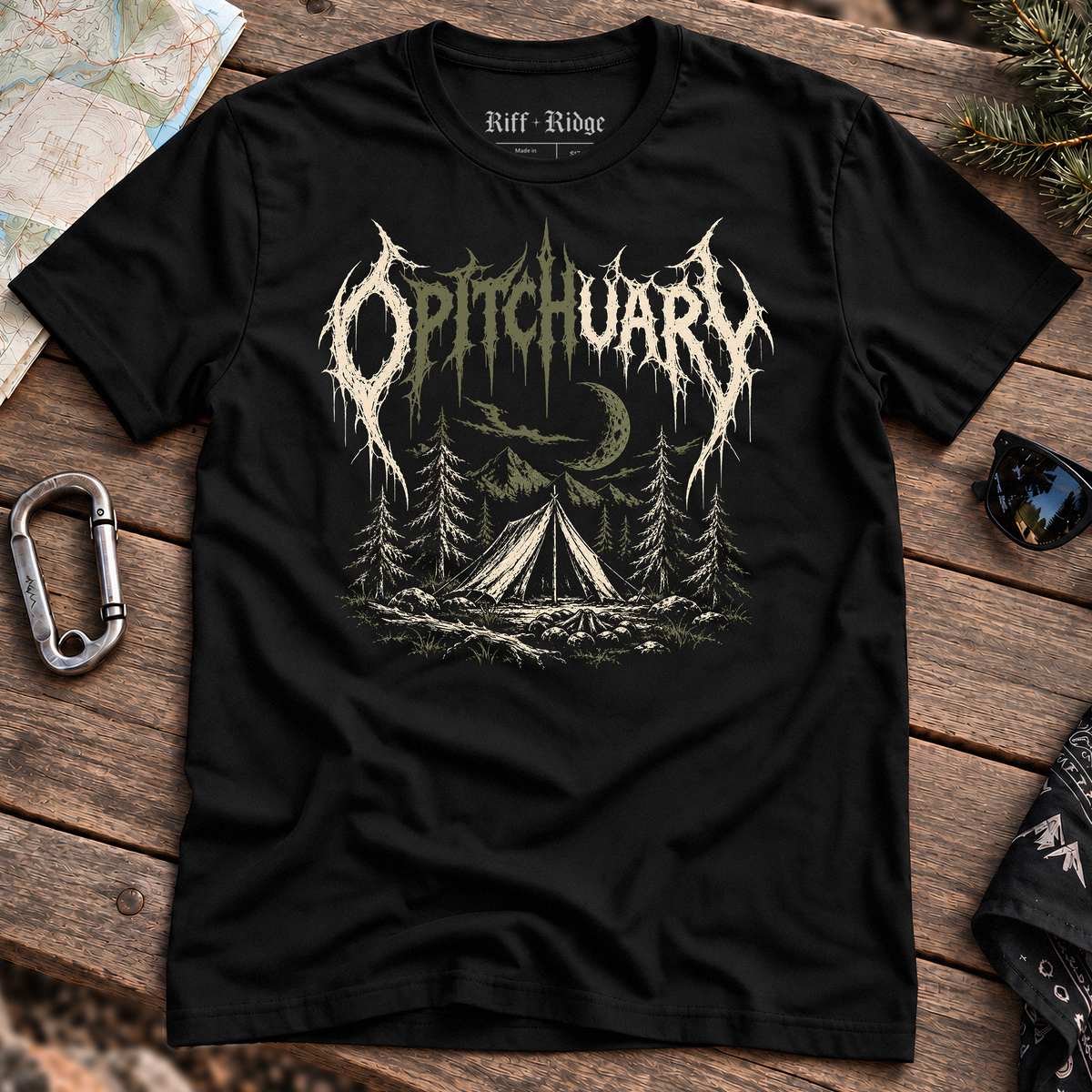 Opitchuary Tee, product mockup