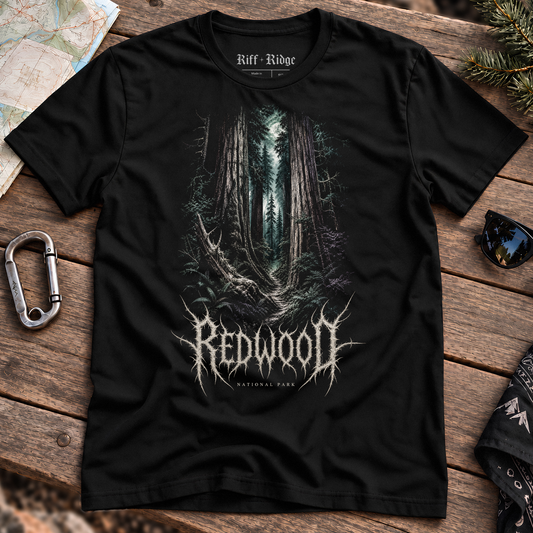 Redwood Night Grove Tee, lifestyle view
