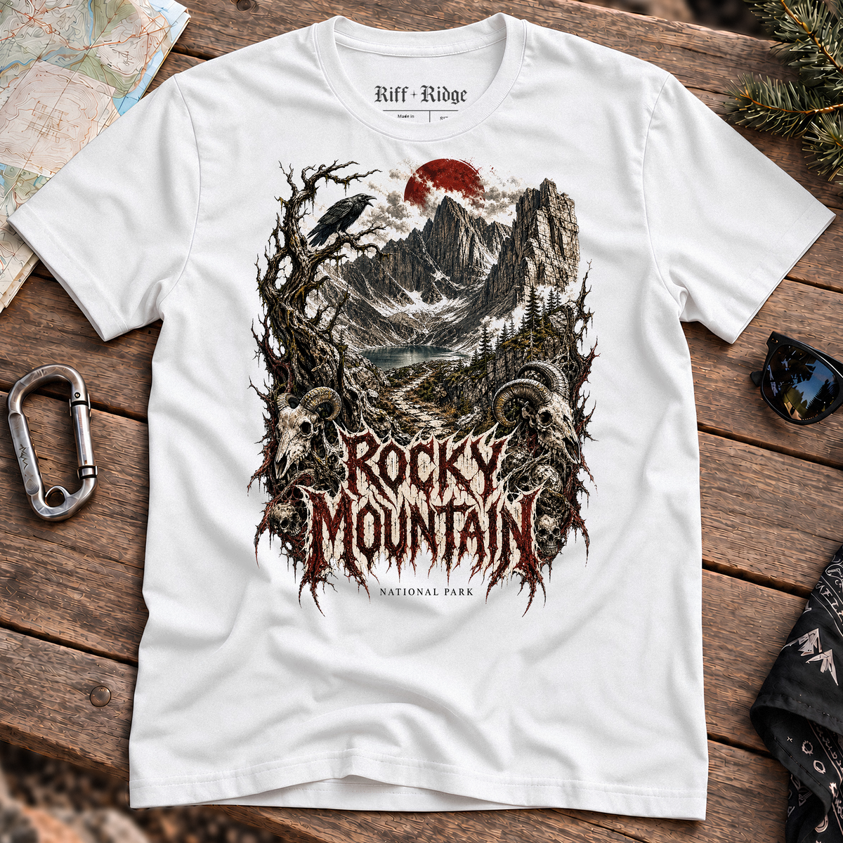 Rocky Mountain Bloodridge Tee, product mockup