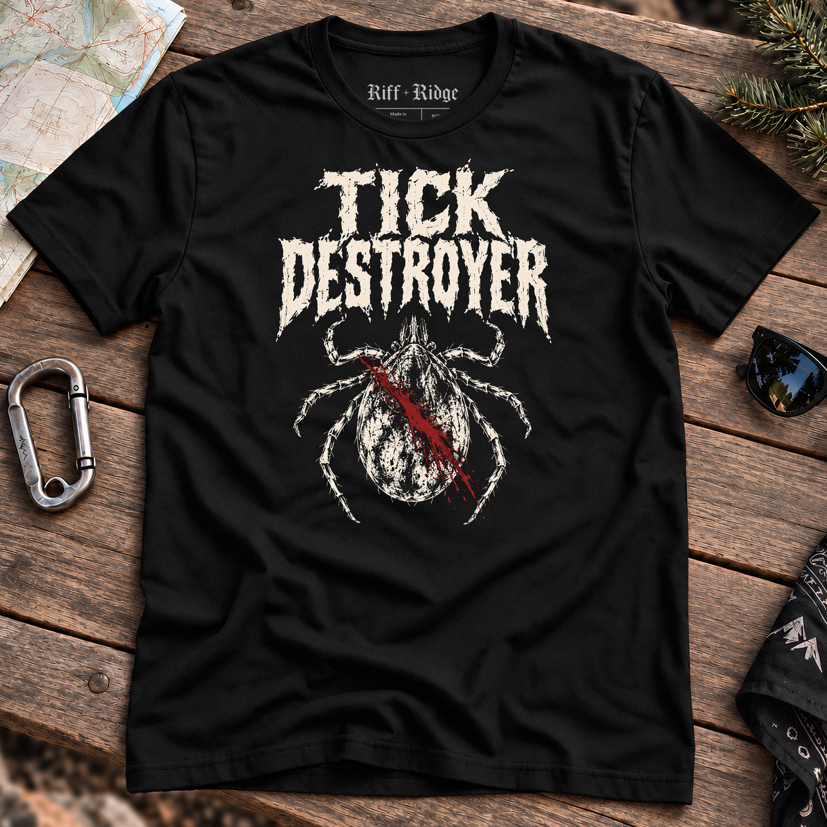 Tick Destroyer Tee, product mockup