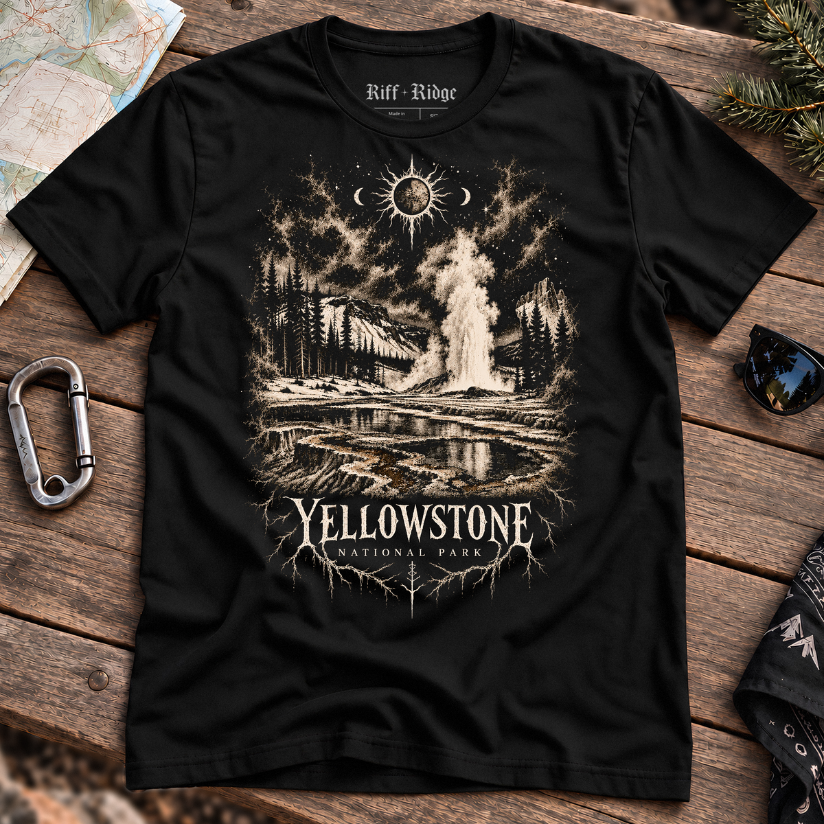 Yellowstone Dark Spring Tee, product mockup