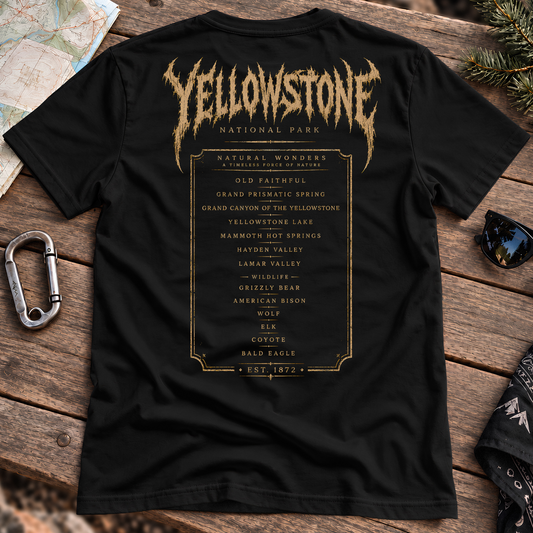 Yellowstone World Tour Tee, back view