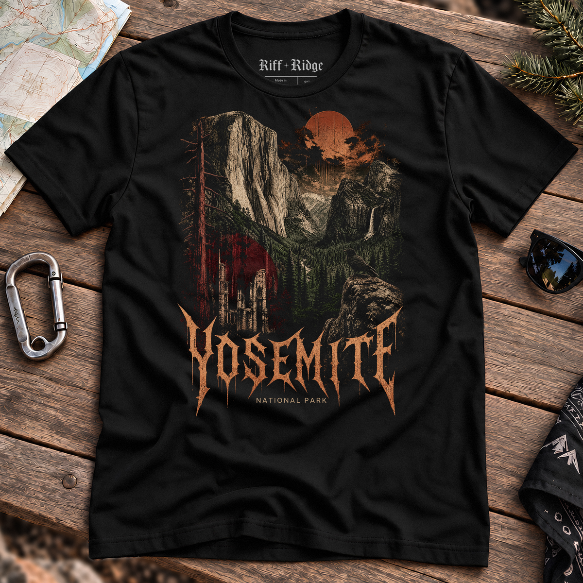 Yosemite Duskbound Tee, product mockup