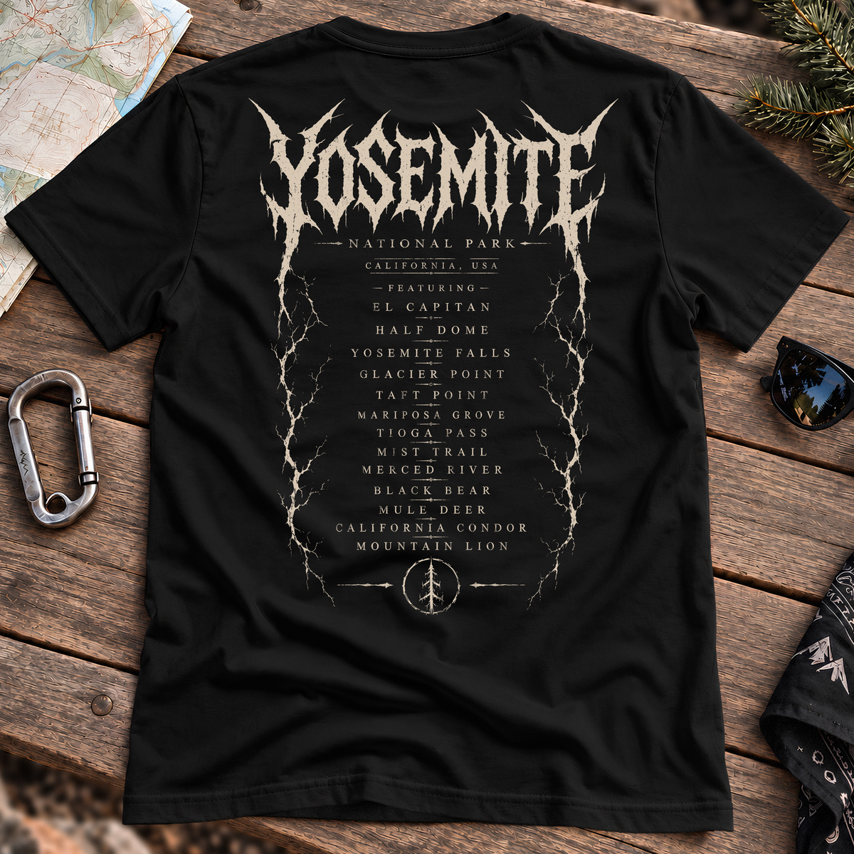 Yosemite World Tour Tee, back view