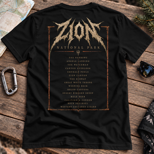Zion World Tour Tee, back view